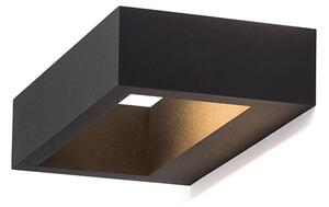 Nástěnné LED svítidlo NEMAN, černé, 10 W, teplá bílá 3000 K