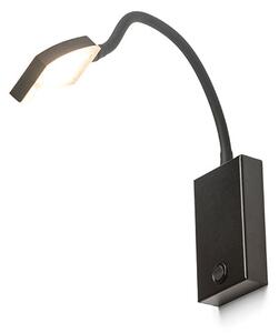 Nástěnné LED svítidlo FRISCO W, černé, 4.2 W, teplá bílá 3000 K