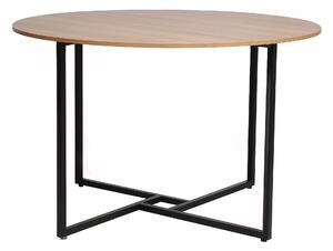 Signal Kulatý jídelní stůl Alto 120 cm dub přírodní/černý