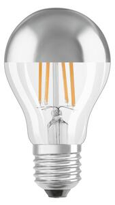 LED žárovka OSRAM TOP Classic A chrom, patice E27, ekvivalent 50 W, teplá bílá 2700 K