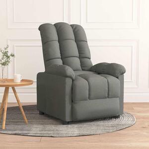 Polohovací křeslo tmavě šedé textil 289797