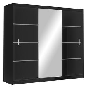 Šatní skříň Vista Barva korpusu: Černá, Rozměry: 150 cm