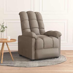Polohovací křeslo taupe textil 289804