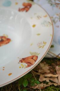 Porcelánový talíř polévkový Forest Party 22 cm (ISABELLE ROSE)