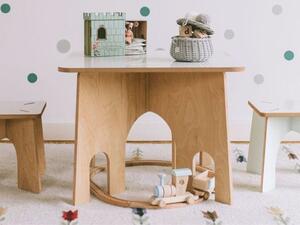 Dětský dřevěný stůl RONDO - Růžová