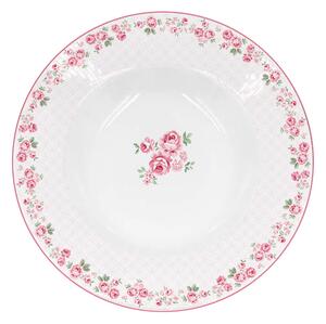 Porcelánový talíř polévkový s květy Lucy 22 cm (ISABELLE ROSE)