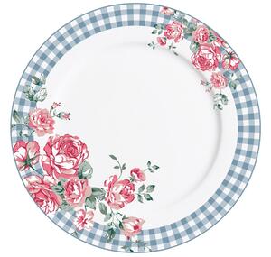 Porcelánový talíř velký s květy Julia 23 cm (ISABELLE ROSE)