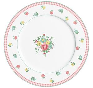 Porcelánový talíř velký s květy Abby 23 cm (ISABELLE ROSE)