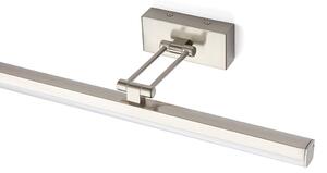 Nástěnné LED svítidlo SWING nad obraz, česaný hliník, 8 W, teplá bílá 3000 K
