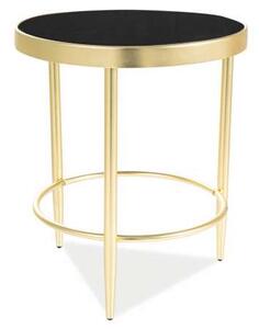 Konferenční stolek - MYSTIC C, černá/zlatá