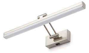 Nástěnné LED svítidlo SWING nad obraz, česaný hliník, 8 W, teplá bílá 3000 K