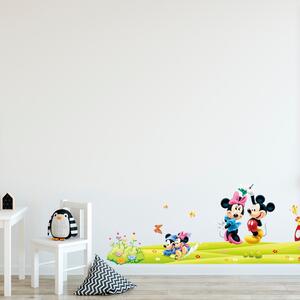 Samolepka na zeď "Mickey a Minnie XXL" 140x50 cm