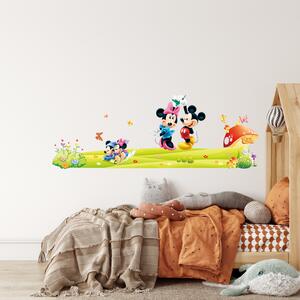 Samolepka na zeď "Mickey a Minnie XXL" 140x50 cm