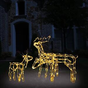 3dílná vánoční světelná dekorace sobi 229 LED diod 289962