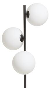 Stojací lampa ETHERIA, černá/opálové sklo, patice G9, 3× 7 W