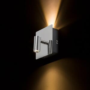 Nástěnné LED svítidlo TIARA, chrom, 2× 3 W, teplá bílá 3000 K