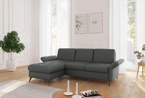 ROHOVÁ SEDAČKA, textil, tmavě šedá Sit & More - Sedací soupravy, Online Only