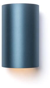 Nástěnné svítidlo RON W 15/25, stínidlo Monaco petrolejové, vnitřek stříbrný PVC, patice E27, 15 W