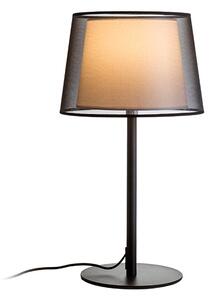 Stolní lampa ESPLANADE, transparentní černá/bílá/chrom, patice E27, 15 W