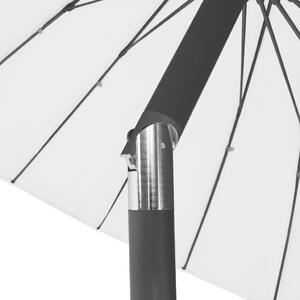 Zahradní slunečník Howth s hliníkovou tyčí - 270 cm | pískově bílý