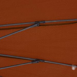 Zahradní slunečník Howth s hliníkovou tyčí - 270 cm | cihlový