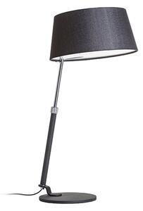 Stolní lampa RITZY, černá/chrom, patice E27, 15 W