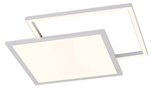 Lucande - Senan LED Square Stropní Lampa CCT Silver