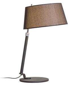 Stolní lampa RITZY, černá/chrom, patice E27, 15 W