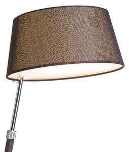 Stolní lampa RITZY, černá/chrom, patice E27, 15 W