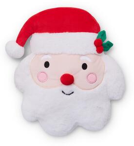 Plyšový dekorační polštář s vánočním motivem 38x32 cm Christmas Santa – Catherine Lansfield