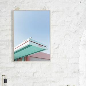 Paper Collective designové moderní obrazy Los Angeles is Pink 01 (50 x 70 cm)