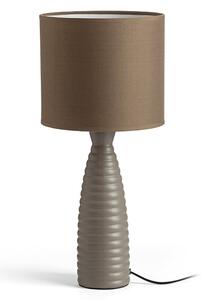 Stolní lampa LAURA, béžovošedá, patice E27, 15 W
