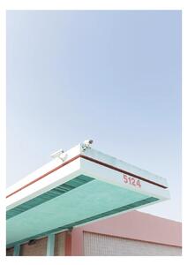 Paper Collective designové moderní obrazy Los Angeles is Pink 01 (70 x 100 cm)