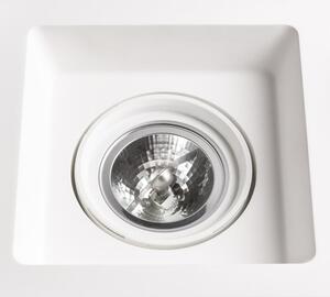 Náklopné zápustné svítidlo DINO SQ G53, sádrová, patice G53, 15 W