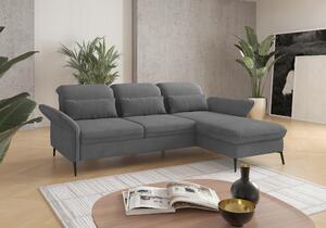 ROHOVÁ SEDAČKA, textil, šedá Sit & More - Sedací soupravy, Online Only