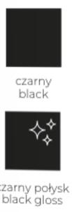 Šatní skříň Milena 200 Kombinace barev: Černá + černá