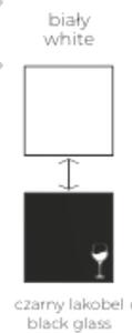 Šatní skříň Marika 180 Kombinace barev: Bílá + černá
