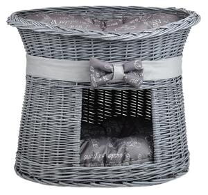 Domeček pro zvířata proutěný s poduškou Akim VI. š.50 x hl.37 x v.45(cm)