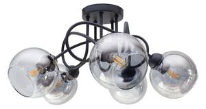 Přisazený lustr LATIL 5xE27/60W/230V černá