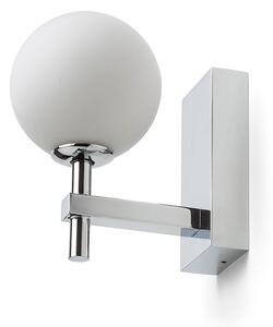 Koupelnové nástěnné svítidlo PEGGY, chrom/opálové sklo, patice G9, 6 W, IP44