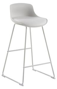 Bílá barová židle (výška sedáku 76 cm) Tina – Actona