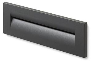 Venkovní zápustné LED svítidlo RASQ do stěny, antracitové, 8.5 W, teplá bílá 3000 K, IP65