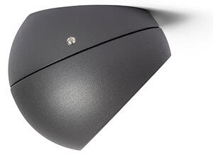 Venkovní přisazené nástěnné LED svítidlo SIV, antracitové, 6 W, teplá bílá 3000 K, IP54