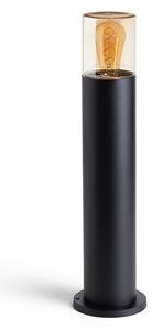 Stojací lampa QUINN 60, černá/jantarové sklo, patice E27, 11 W, IP54