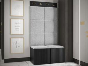 Předsíňová sestava Towiro Slim IV, Barva: černá, Barva látek:: Abriamo 06 5903211370656