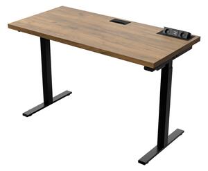 Polohovací stůl HERTA, 135x76-125x65, dub craft