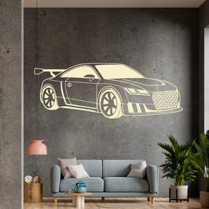Živá Zeď Samolepka Audi Auto Barva: béžová, Velikost: 60 x 22 cm