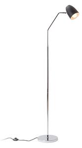 Stojací lampa PRAGMA, černá/chrom, patice E27, 11 W