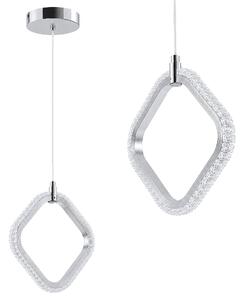 Toolight Rea, Závěsné stropní LED svítidlo LHJ127-W Chrom, OSW-03282