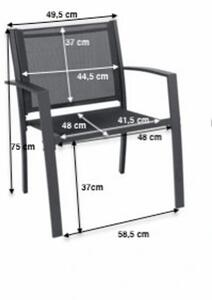 Chomik Balkónová sestava stolku a 2 židlí Forest